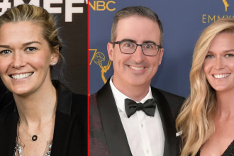 John Oliver wife Kate Norley at a public event