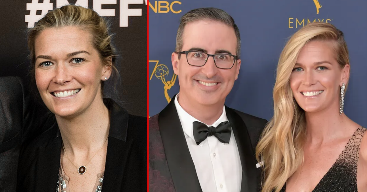 John Oliver wife Kate Norley at a public event