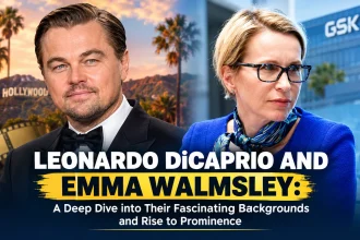 Leonardo DiCaprio and Emma Walmsley