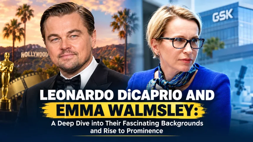 Leonardo DiCaprio and Emma Walmsley